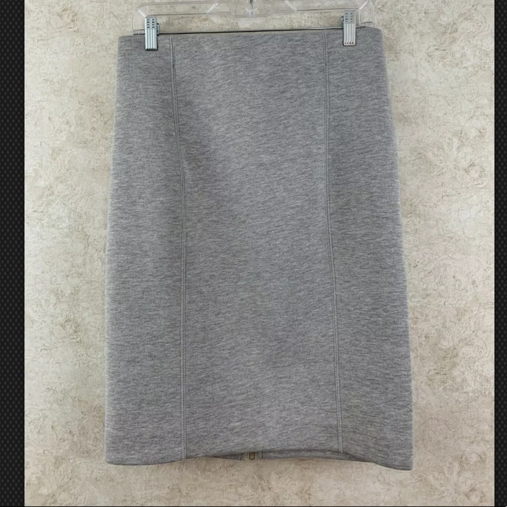 J.CREW Gray Zip-Back Surf Pencil Skirt Size Medium